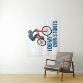 Ich mache mein eigenes Stunts Mountainbike Vintag Wandteppich (Beispiel)