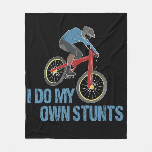 Ich mache mein eigenes Stunts Mountainbiking Fleecedecke (Vorderseite)