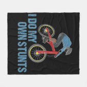 Ich mache mein eigenes Stunts Mountainbiking Fleecedecke (Vorderseite (Horizontal))