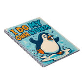 Ich mache mein eigenes Stunts-Pinguin-Notebook Notizblock (Rechte Seite)