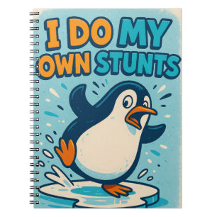 Ich mache mein eigenes Stunts-Pinguin-Notebook Notizblock