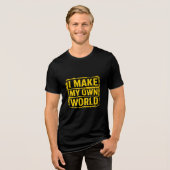 Ich mache mein eigenes World Grunge T-Shirt Tri-Blend Shirt (Vorderseite voll)