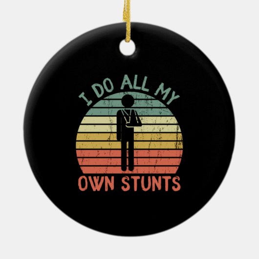 Ich mache meine eigene stunstige, lustige Enjury H Keramik Ornament (Hinten)