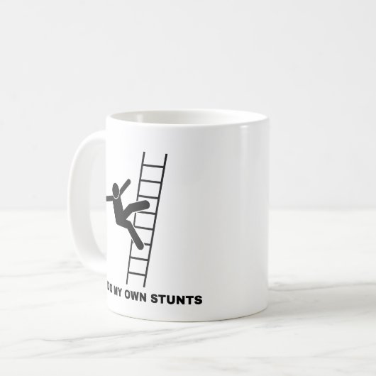 Ich mache meine eigenen Stunts Kaffeetasse (Vorderseite Links)