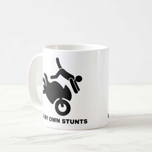 Ich mache meine eigenen Stunts Kaffeetasse (Vorderseite Links)