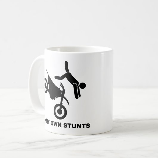 Ich mache meine eigenen Stunts Kaffeetasse (Vorderseite Links)