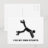 Ich mache meine eigenen Stunts Postkarte (Vorne/Hinten)