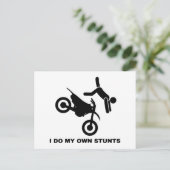 Ich mache meine eigenen Stunts Postkarte (Stehend Vorderseite)