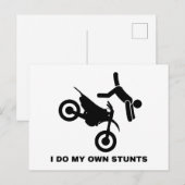 Ich mache meine eigenen Stunts Postkarte (Vorne/Hinten)