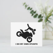 Ich mache meine eigenen Stunts Postkarte (Stehend Vorderseite)