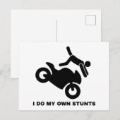 Ich mache meine eigenen Stunts Postkarte (Vorne/Hinten)