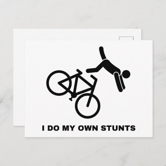 Ich mache meine eigenen Stunts Postkarte (Vorne/Hinten)