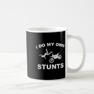 Ich mache meine eigenen Stunts S I Lustige Motorra Kaffeetasse