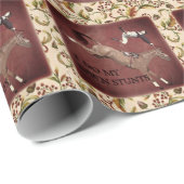 Ich mache meine eigenen Stunts Schokoladenknochen Geschenkpapier (Rolleneckpunkt)