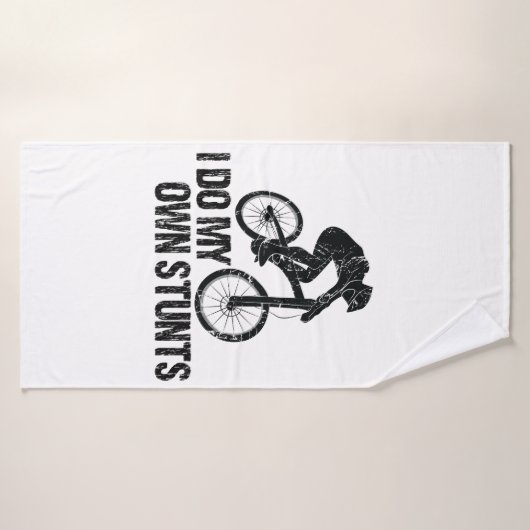 Ich mache meinen eigenen Stunts-Abfahrts-Biken-Fun Badehandtuch (Badehandtuch)