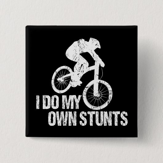 Ich mache meinen eigenen Stunts-Abfahrts-Biken-Fun Button (Vorderseite)