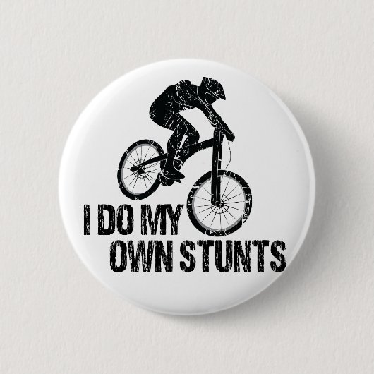 Ich mache meinen eigenen Stunts-Abfahrts-Biken-Fun Button (Vorderseite)