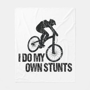 Ich mache meinen eigenen Stunts-Abfahrts-Biken-Fun Fleecedecke