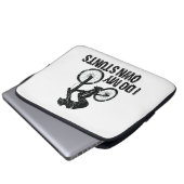 Ich mache meinen eigenen Stunts-Abfahrts-Biken-Fun Laptopschutzhülle (Vorne Knopf)