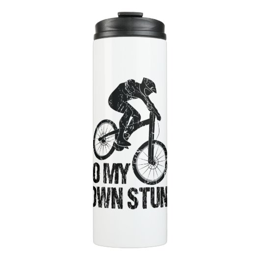 Ich mache meinen eigenen Stunts-Abfahrts-Biken-Fun Thermosbecher (Vorderseite)