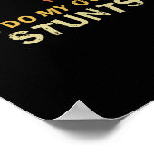 Ich mache meinen eigenen Stunts Mountainbike Crash Poster (Ecke)