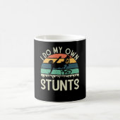 Ich mache meinen eigenen Stunts Retro Mountainbike Kaffeetasse (Mittel)