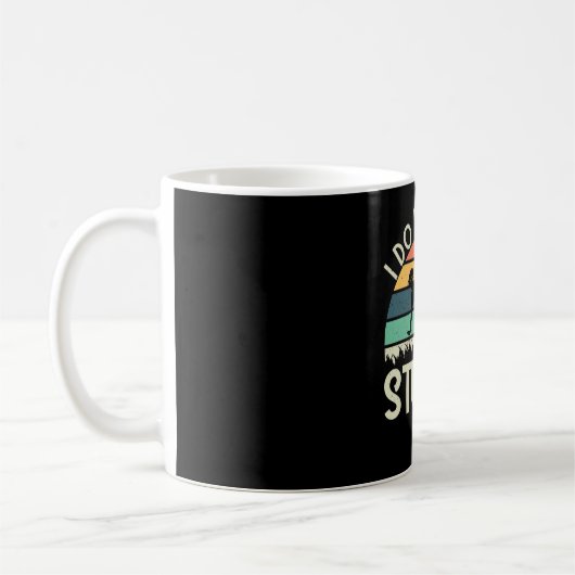 Ich mache meinen eigenen Stunts Retro Mountainbike Kaffeetasse (Links)