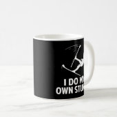 Ich mache meinen eigenen stunts-ski-Lover Kaffeetasse (VorderseiteRechts)