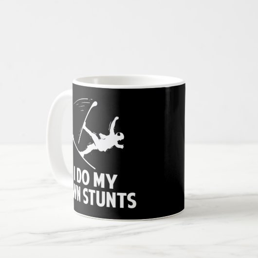 Ich mache meinen eigenen stunts-ski-Lover Kaffeetasse (Vorderseite Links)