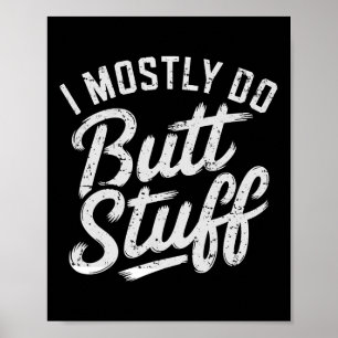 Ich mache meistens Hintern am Fitnessstudio und he Poster