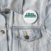 Ich mache Menschen (Spaß einer Schwangerschaft) Button (Beispiel)
