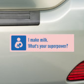 Ich mache Milch. Was ist Ihre Supermacht? Autoaufkleber (Auf Auto)