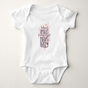 Ich mache mir nicht schuldig, dass ich negativ Kom Baby Strampler