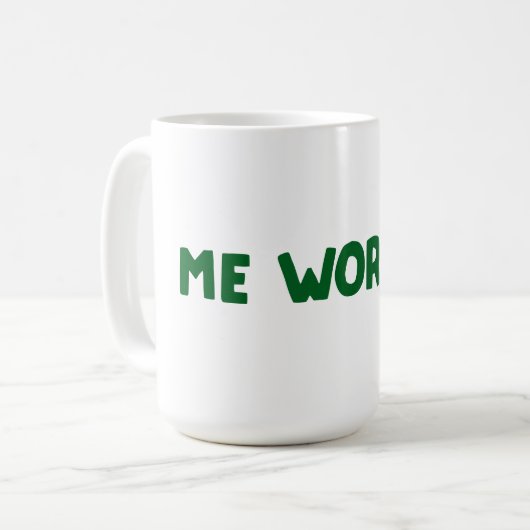 Ich mache mir Sorgen? Tasse (Vorderseite Links)