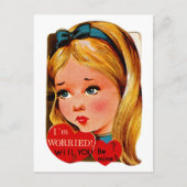 Ich mache mir Sorgen..Willst du meins sein? Postkarte (Vorderseite)