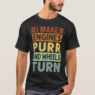 Ich mache Motoren reinigen und RÄder machen Witzun T-Shirt