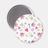 Ich mache Muster II Magnet (Vorderseite/Rückseite)