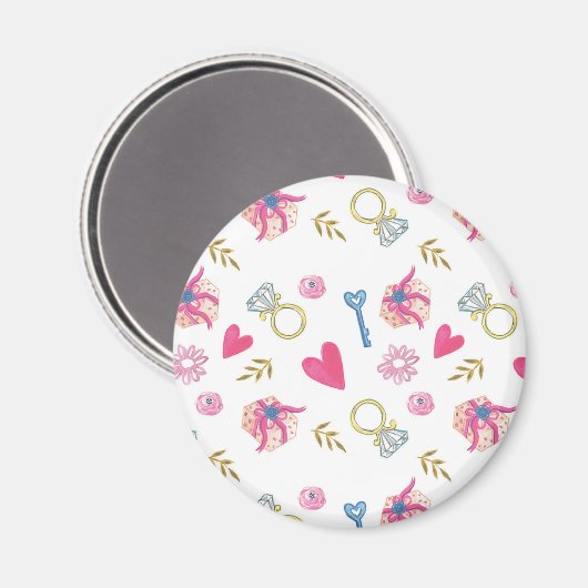 Ich mache Muster II Magnet (Vorderseite/Rückseite)