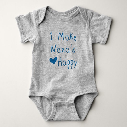Ich mache Nanas Heart Happy Baby Football Bodysuit Baby Strampler (Vorderseite)