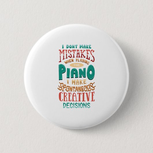 Ich mache nicht Fehler, wenn ich das Klavier Button (Vorderseite)