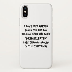 Ich mache nicht gerne Pläne Case-Mate iPhone Hülle