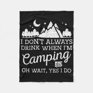 Ich mache nicht immer beim Campen Oh Ja, ich mache Fleecedecke