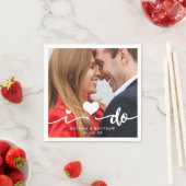 Ich mache Niedliches Herz Foto Hochzeitspapier Nap Serviette (Beispiel)