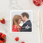 Ich mache Niedliches Herz Foto Hochzeitspapier Nap Serviette (Beispiel)