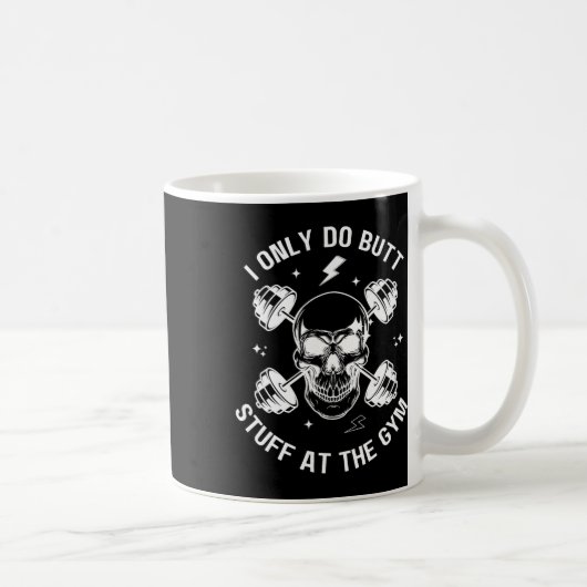 Ich mache nur Hintern im Gymnastikelett Kaffeetasse (Rechts)