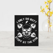 Ich mache nur Hintern im Gymnastikelett Karte (Gelbe Blume)