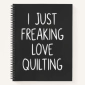 Ich mache nur Liebe-Quilting | Quilter-Geschenk Notizblock (Vorderseite)