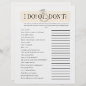 Ich mache oder nicht bridal aufregendes Duschspiel (Vorne/Hinten)