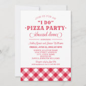 Ich mache Pizza Party Red Wedding Probe Dinner Einladung (Vorderseite)