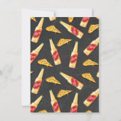 Ich mache Pizza und Brew Probe Dinner Einladungen (Rückseite)